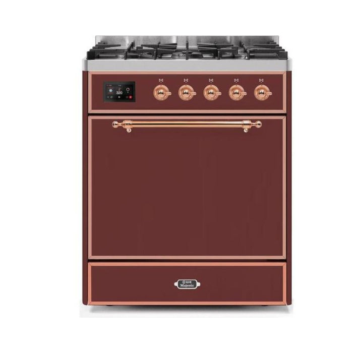 ILVE - Majestic II Series - 30 Inch Dual Fuel Freestanding Range Gas/Propane (UM30DQNE3)