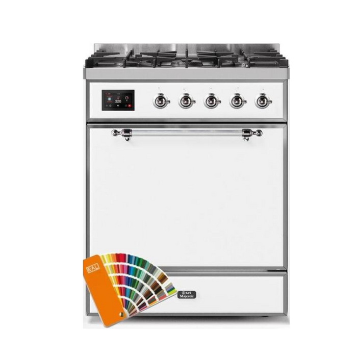 ILVE - Majestic II Series - 30 Inch Dual Fuel Freestanding Range Gas/Propane (UM30DQNE3)