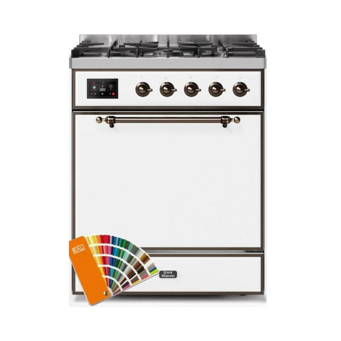 ILVE - Majestic II Series - 30 Inch Dual Fuel Freestanding Range Gas/Propane (UM30DQNE3)