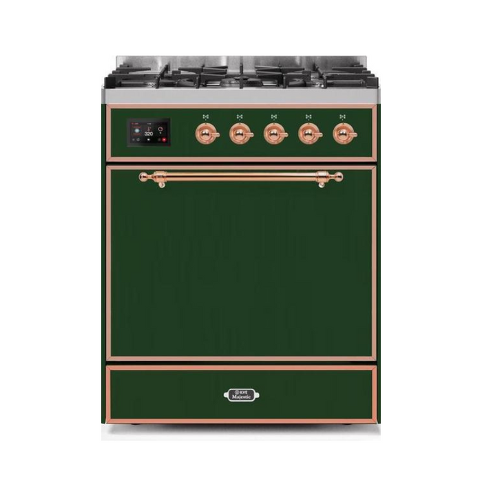 ILVE - Majestic II Series - 30 Inch Dual Fuel Freestanding Range Gas/Propane (UM30DQNE3)