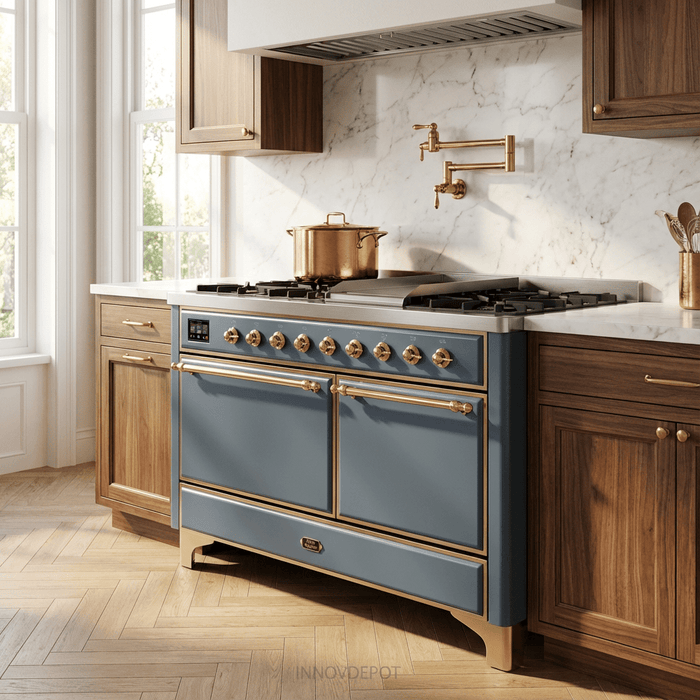 ILVE Majestic II Series 60 Inch Dual Fuel Freestanding Range Gas/Propane (UM15FDQNS3)