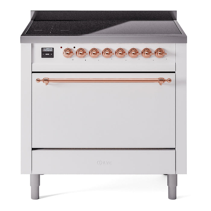 ILVE Nostalgie II 36" Electric Range with 6 Induction Elements Solid Door - UPI366QNMP