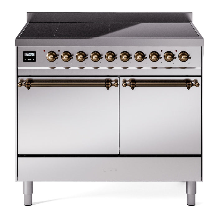 ILVE Nostalgie II 40" Electric Range with 6 Induction Elements Solid Door - UPDI406QNMP