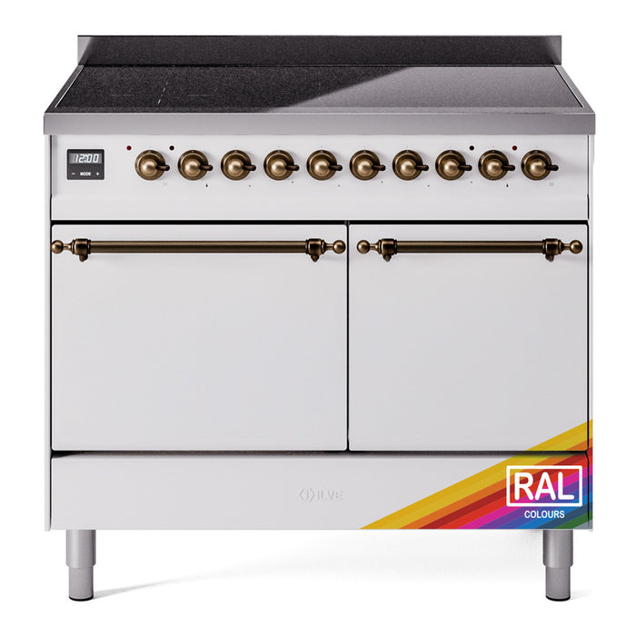 ILVE Nostalgie II 40" Electric Range with 6 Induction Elements Solid Door - UPDI406QNMP