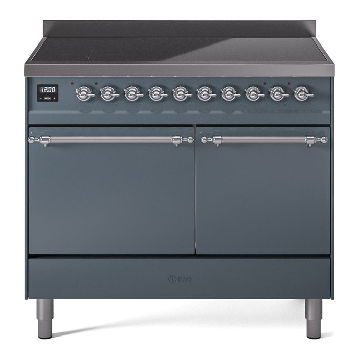 ILVE Nostalgie II 40" Electric Range with 6 Induction Elements Solid Door - UPDI406QNMP