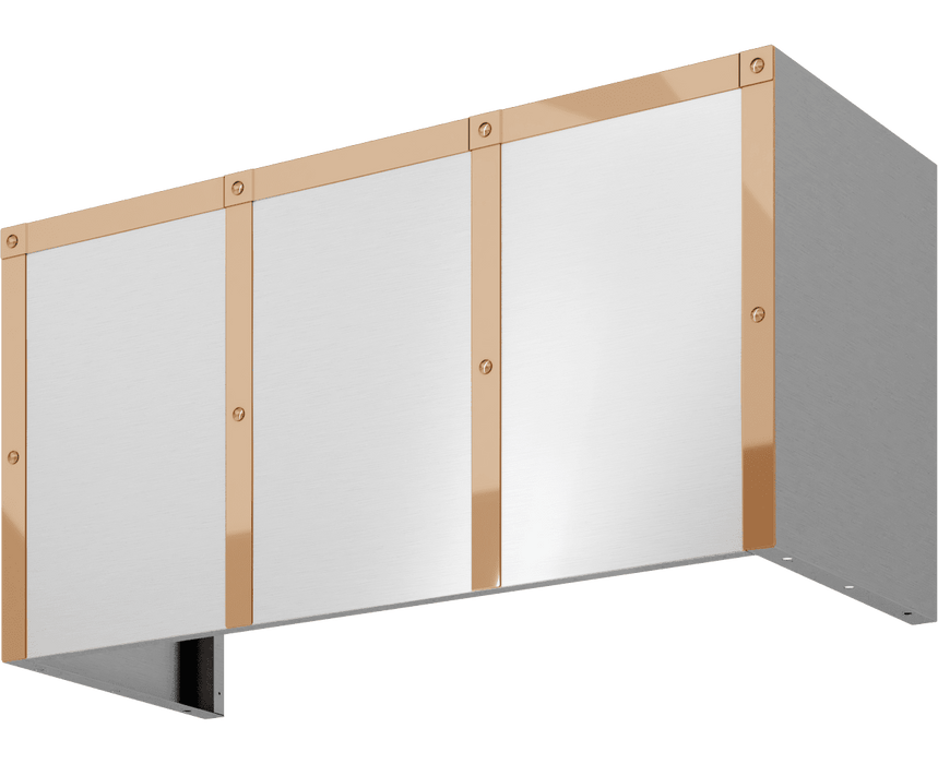 ZEPHYR Duct Cover Banding Kit, 48in x 18in, Polished Copper Finish (BKDC14818APC)