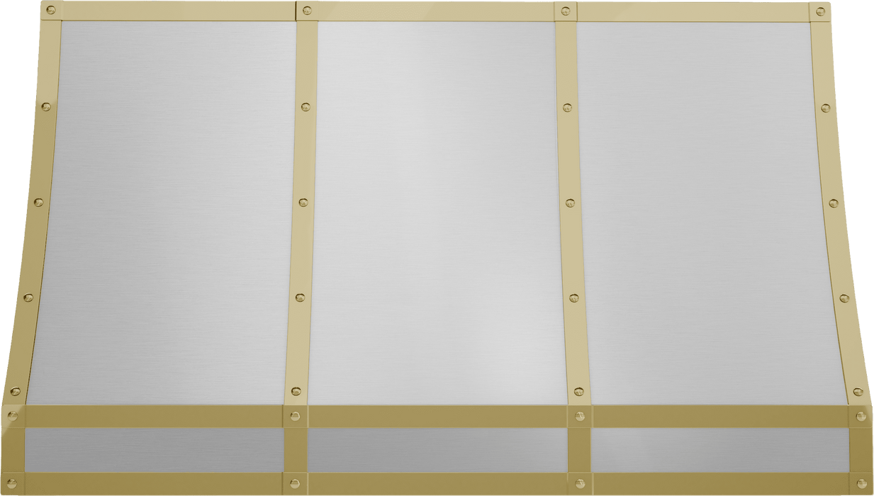 ZEPHYR Forte Hood Banding Kit, 48in, Polished Gold Finish (BKFT48APG)