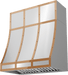 ZEPHYR Duct Cover Banding Kit, 36in x 12in, Polished Copper Finish (BKDC13612APC)