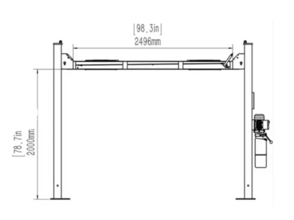 Katool KT-4H110 Four Post Vehicle Lift 11,000lbs