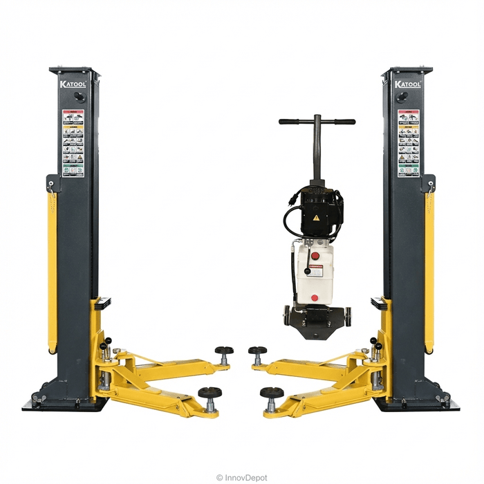 Katool PMRL-200 Portable 2 Post Car Lift – 7,000 LB Rated / 8,000 LB Tested