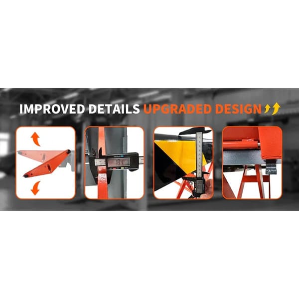 Close-up details of the Katool X90E Mid Rise Scissor Lift – showcases durable frame, electric motor, and safety locking system.

