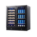 Kings Bottle 30" Combination Beer and Wine Cooler with Low-E Glass Door