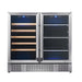 Kings Bottle 36" Beer and Wine Cooler Combination with Low-E Glass Door 