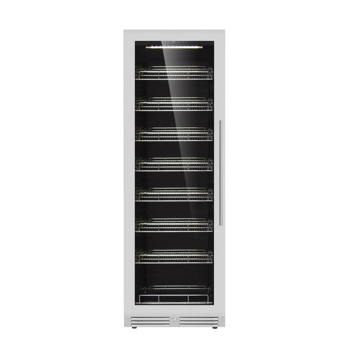 Kings Bottle Large Beverage Refrigerator With Low-E Glass Door - KBU425BX-FG LHH