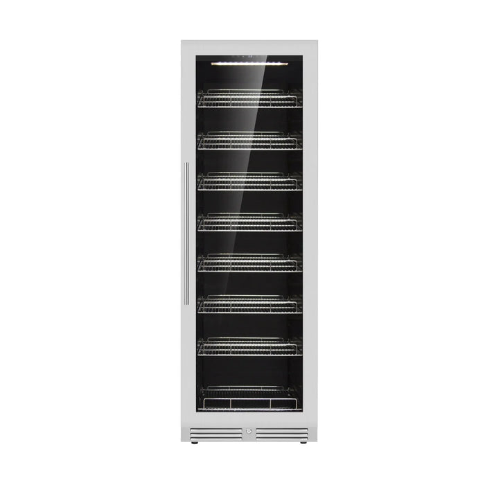 Kings Bottle Large Beverage Refrigerator With Low-E Glass Door - KBU425BX-FG LHH