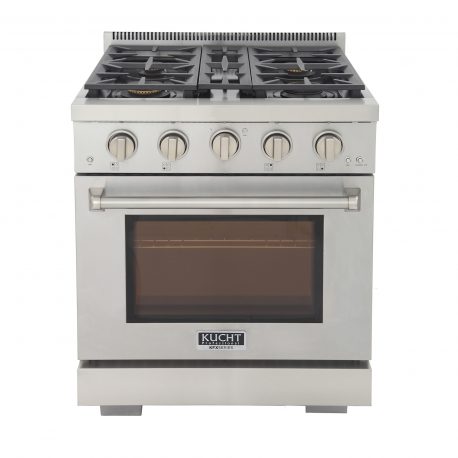 Kucht 30 in. 4.2 cu. ft. All Gas Range in Stainless Steel and Accents KFX300