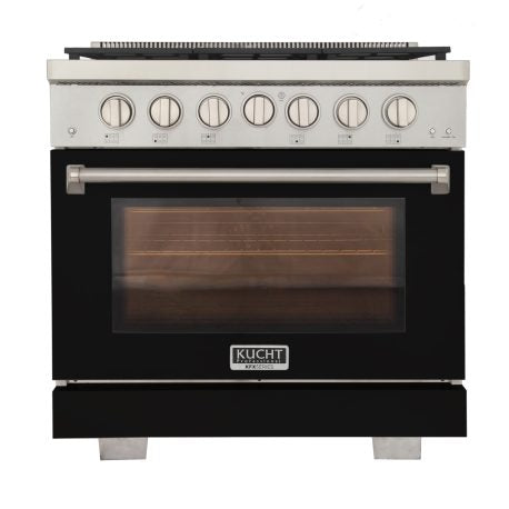 Kucht 36 in. 5.2 cu. ft. All Gas Range in Stainless Steel with Accents - KFX360