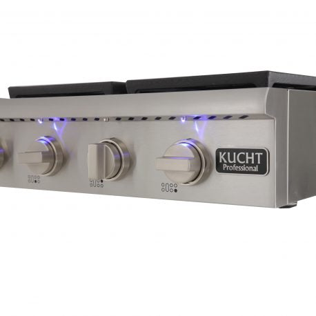 Kucht 48 in. 6 Burner Gas Stovetop in Stainless Steel KRT481GU