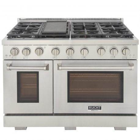 Kucht 48 in. 6.7 cu. ft. All Gas Range in Stainless Steel and Accents KFX480