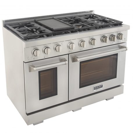 Kucht 48 in. 6.7 cu. ft. All Gas Range in Stainless Steel and Accents KFX480
