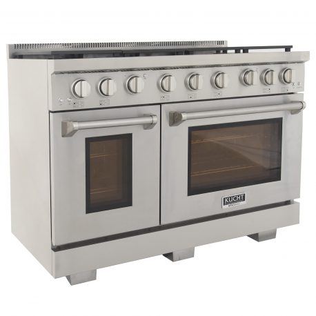 Kucht 48 in. 6.7 cu. ft. All Gas Range in Stainless Steel and Accents KFX480