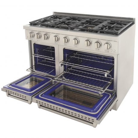 Kucht 48 in. 6.7 cu. ft. All Gas Range in Stainless Steel and Accents KFX480