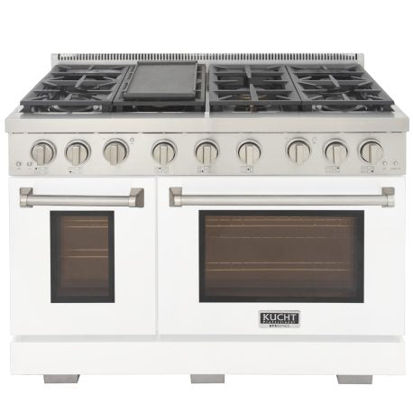 Kucht 48 in. 6.7 cu. ft. All Gas Range in Stainless Steel and Accents KFX480