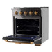 KUCHT Gemstone Professional 30-Inch 4.2 cu. ft. Range with Sealed Burners and Convection Oven in Titanium Stainless Steel