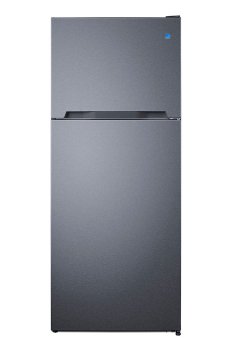 Summit CTR15SS stainless steel top-mount refrigerator-freezer, front view
