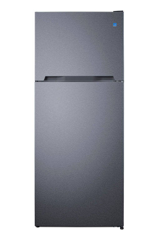 Summit CTR15SS stainless steel top-mount refrigerator-freezer, front view
