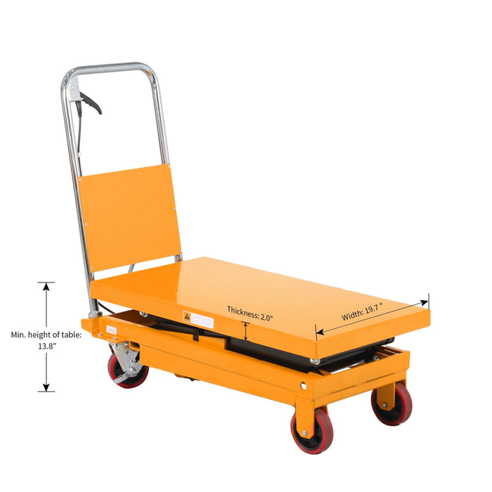 ApolloLift Double Scissors Lift Table 770 lbs. 51.2" Lifting height - A-2007