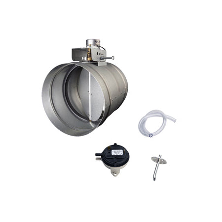 ZEPHYR 10" round universal make-up air damper kit, up to 1,300 CFM (MUA010A)