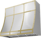 ZEPHYR Forte Duct Cover Banding Kit, 48in x 12in, Polished Gold Finish (BKDC14812APG)
