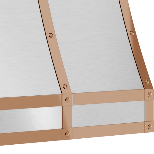 ZEPHYR Duct Cover Banding Kit, 36in x 18in, Polished Copper Finish (BKDC13618APC)