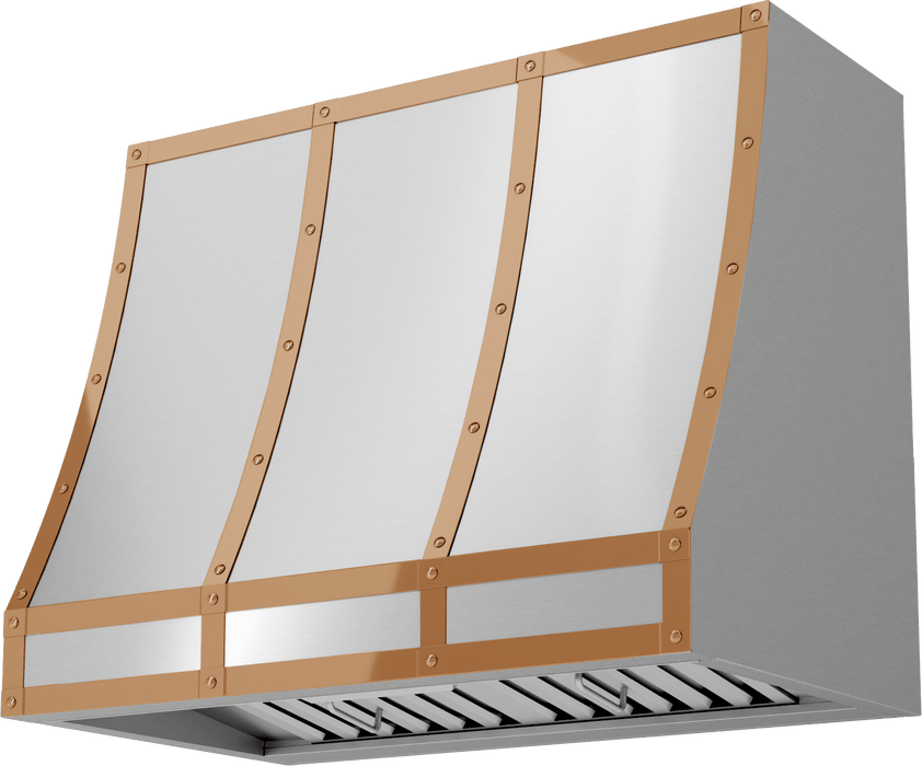 ZEPHYR Forte Hood Banding Kit, 36in, Polished Copper Finish (BKFT36APC)