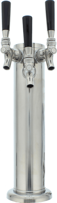 Presrv Kegerator Triple Tap Kit, SS, CO2