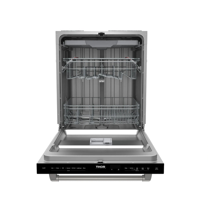 Thor Kitchen 24" Built-In Dishwasher with Open Dry and 7 Wash Cycles in Stainless Steel (TDW24C7)