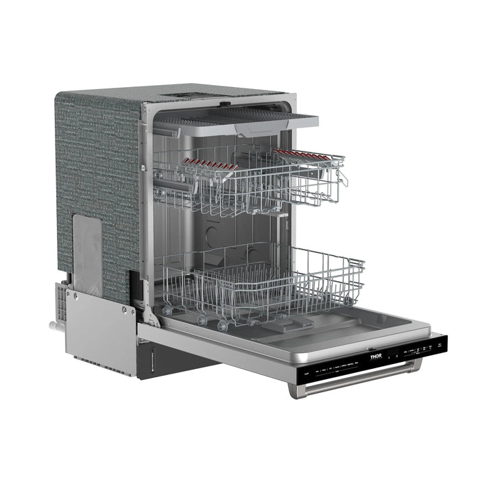 Thor Kitchen 24" Built-In Dishwasher with Open Dry and 7 Wash Cycles in Stainless Steel (TDW24C7)