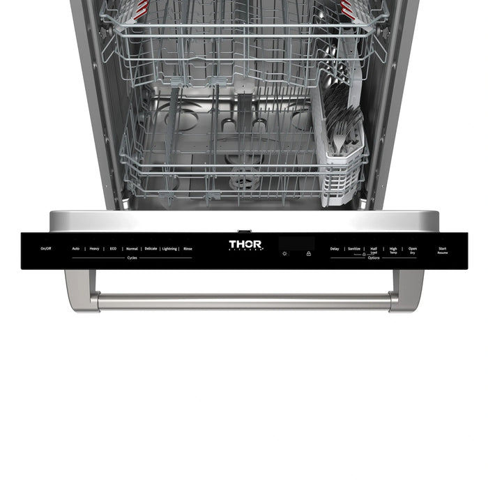 Thor Kitchen 24" Built-In Dishwasher with Open Dry and 7 Wash Cycles in Stainless Steel (TDW24C7)