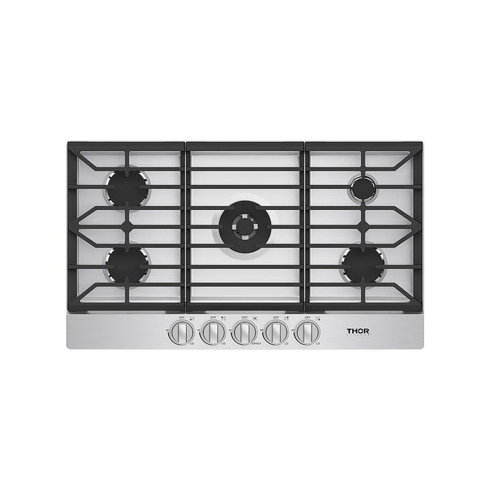 Thor Kitchen 36 Inch Professional Gas Cooktop in Stainless Steel