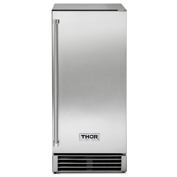 Thor Kitchen 15-Inch Built-In Ice Maker with Built-In Pump in Stainless Steel TIM1501