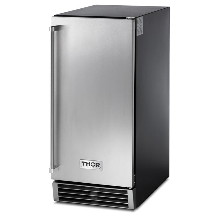 Thor Kitchen 15-Inch Built-In Ice Maker with Built-In Pump in Stainless Steel TIM1501