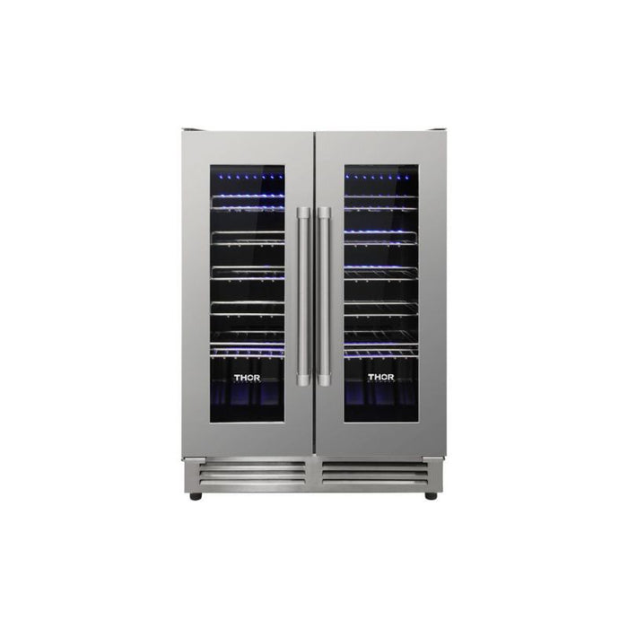 Thor Kitchen 24 in. 42 Bottle Dual Zone Wine Cooler - TWC2402