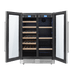 Thor Kitchen 24-Inch Independent Dual Zone Wine Cooler and Beverage Center with 21-Bottles and 95-Cans Capacity TBC2401DI