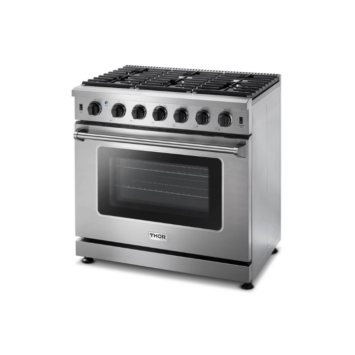 Thor Kitchen 36-Inch 6.0 cu. ft. Oven Electric Range in Stainless Steel (HRE3601)