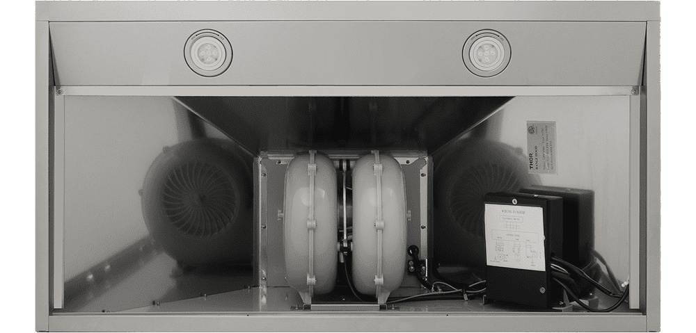 Thor Kitchen 36-Inch Wall Mount LED Light Range Hood in Stainless Steel HRH3607