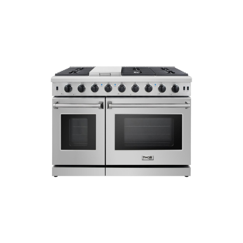 Thor Kitchen 48 in. Duel Fuel Kitchen Gas Range Cooking Stove Freestanding - LRG4807U