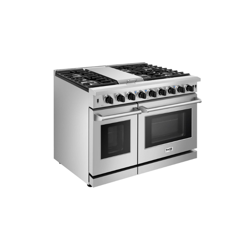 Thor Kitchen 48 in. Duel Fuel Kitchen Gas Range Cooking Stove Freestanding - LRG4807U