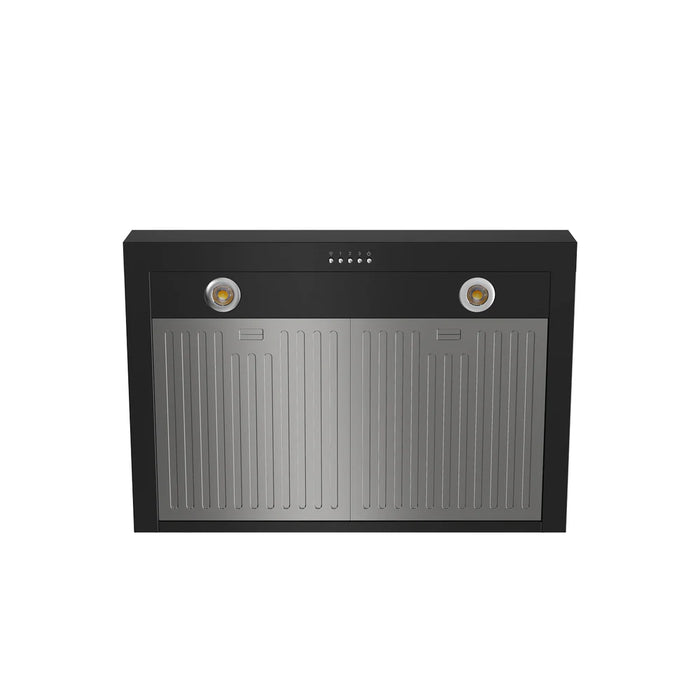 Thor Kitchen 30" Professional Wall Mount Pyramid Range Hood in Black with 800 CFM (TRH30PB)