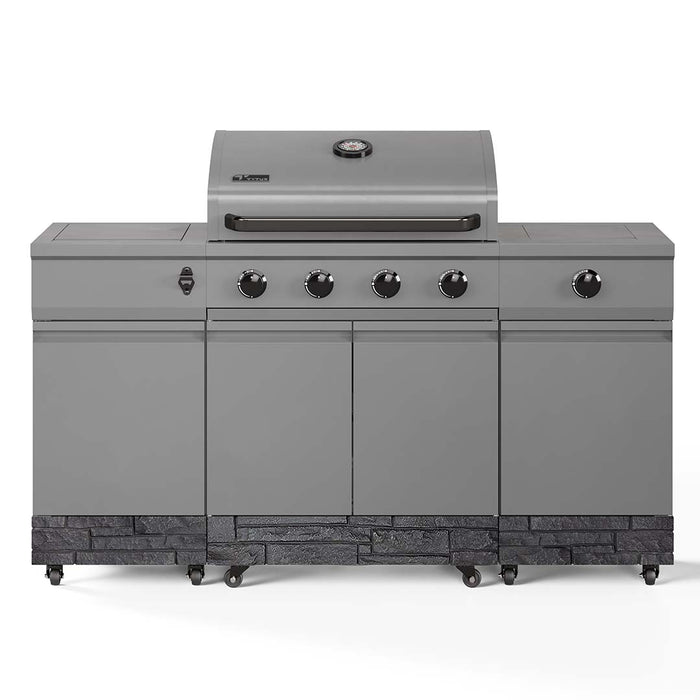 TYTUS Fresno Series Gunmetal Gray + Graphite Stacked Stone Island Grill TDT-021-0103